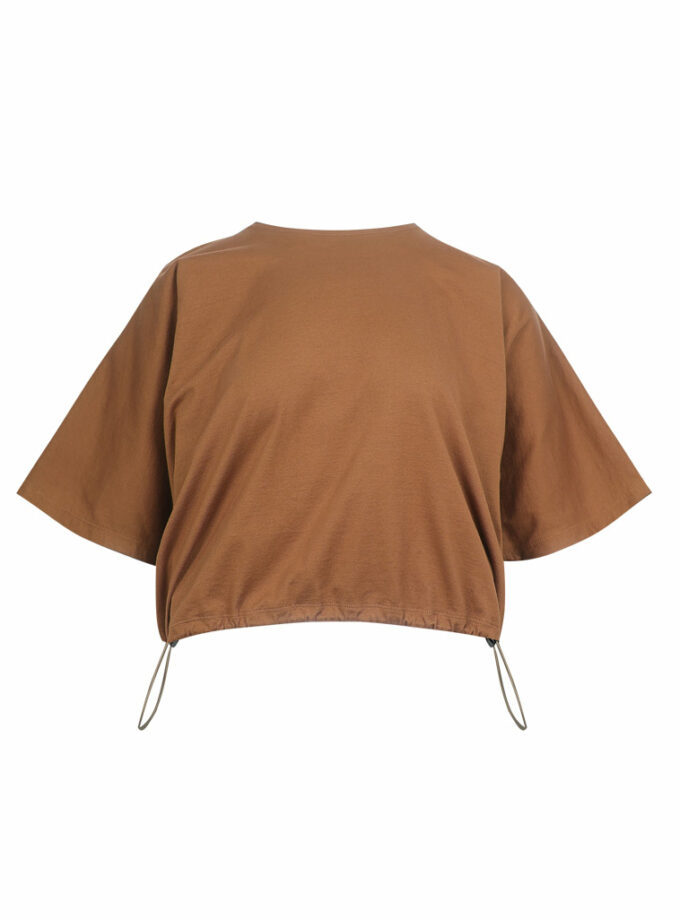 AW25 Patch Curve Loose Tee BL-9251019