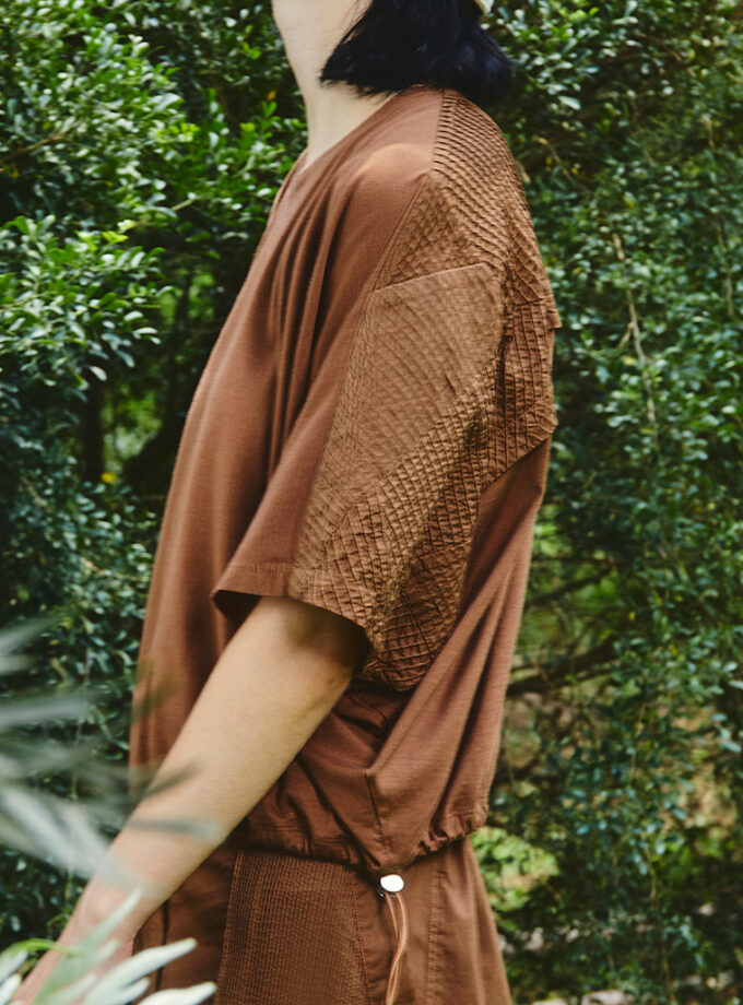 AW25 Patch Curve Loose Tee BL-9251019