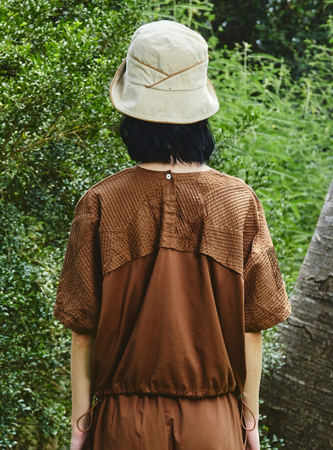 AW25 Patch Curve Loose Tee BL-9251019