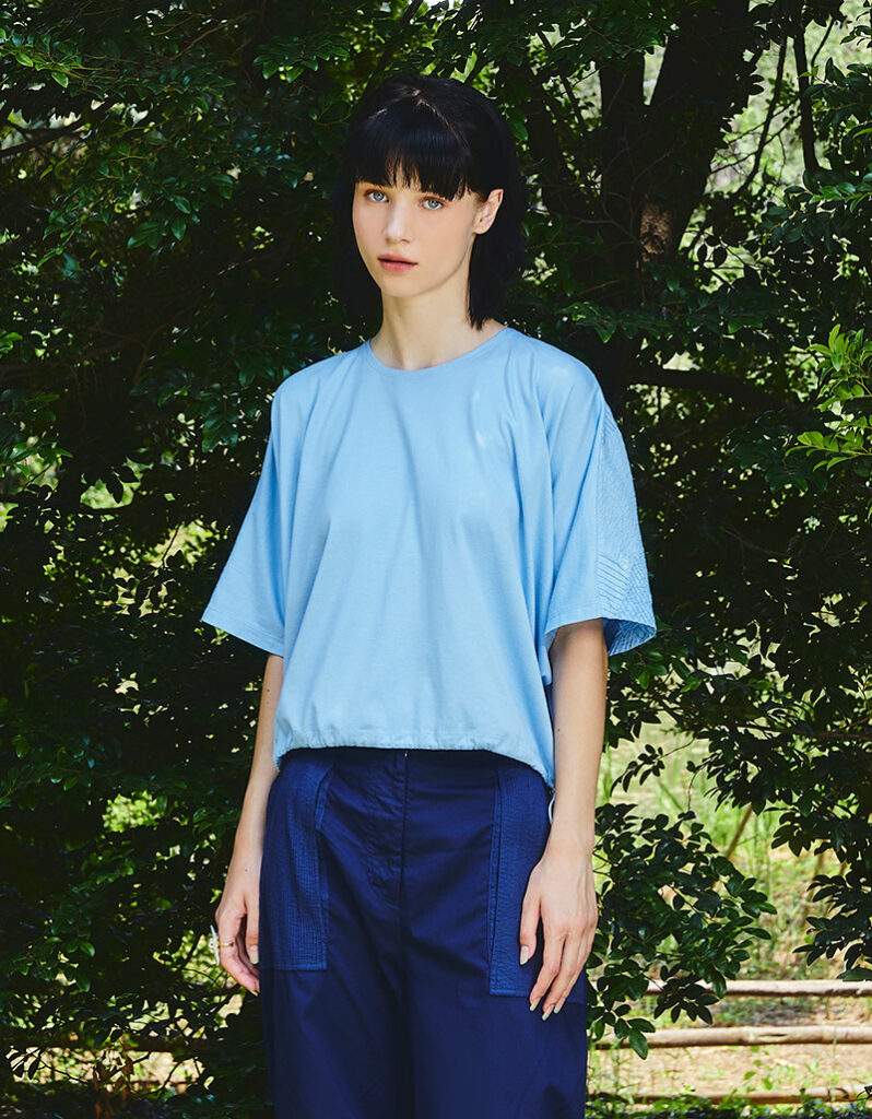 AW25 Patch Curve Loose Tee BL-9251019