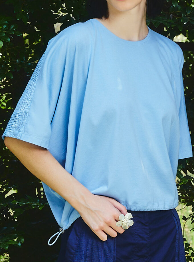 AW25 Patch Curve Loose Tee BL-9251019