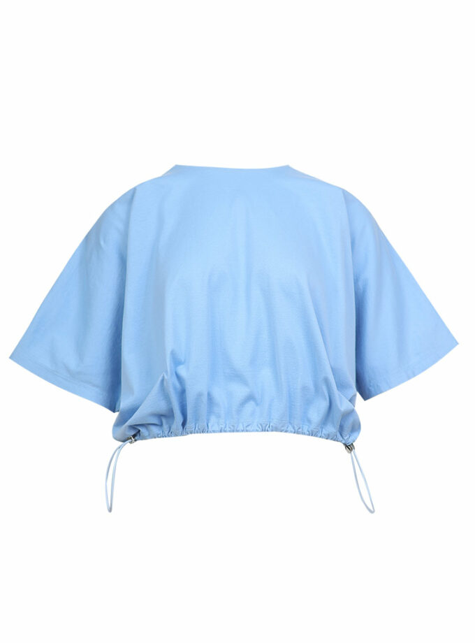 AW25 Patch Curve Loose Tee BL-9251019