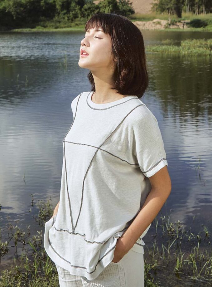 SS24 Blouse Cap Sleeves BL-9240418