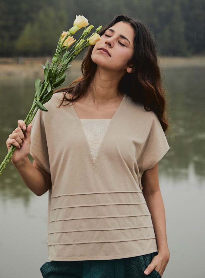 AW24 Two Way Stretch Jersey Top BL-9240719