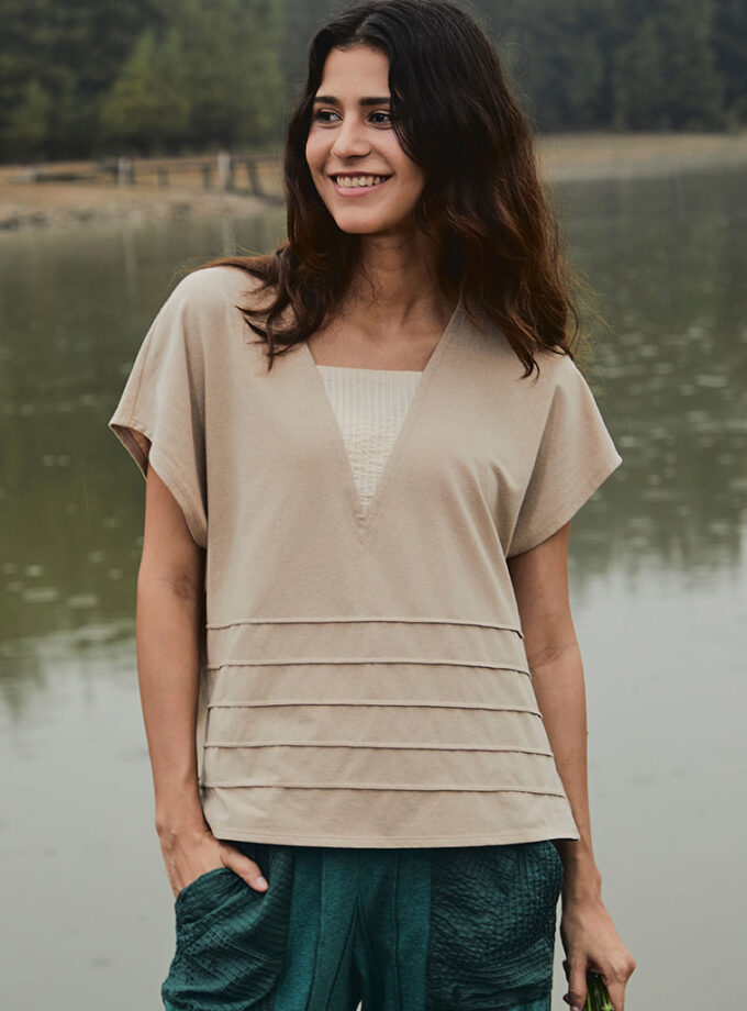 AW24 Two Way Stretch Jersey Top BL-9240719