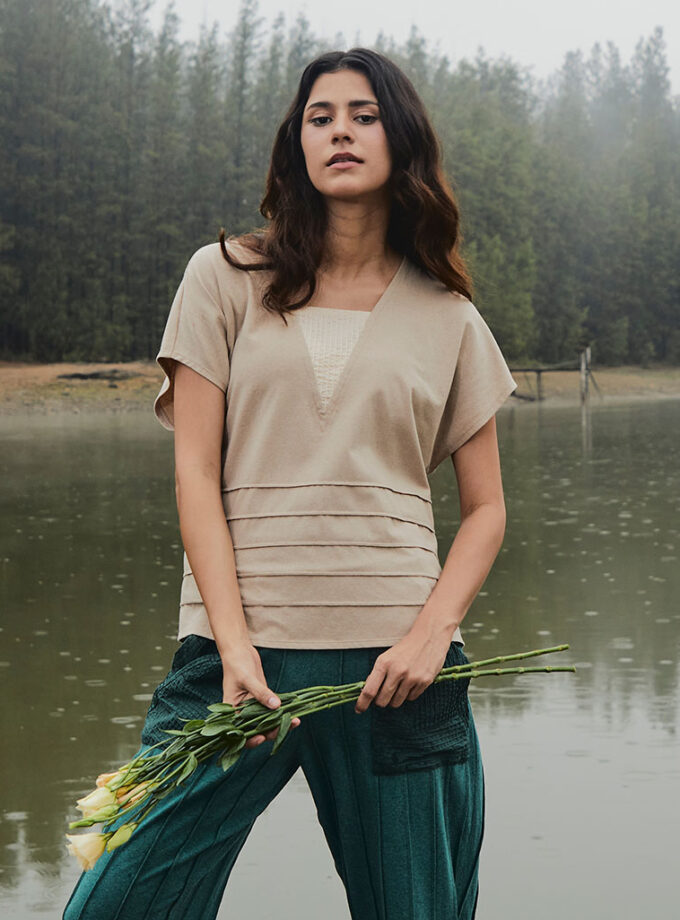 AW24 Two Way Stretch Jersey Top BL-9240719