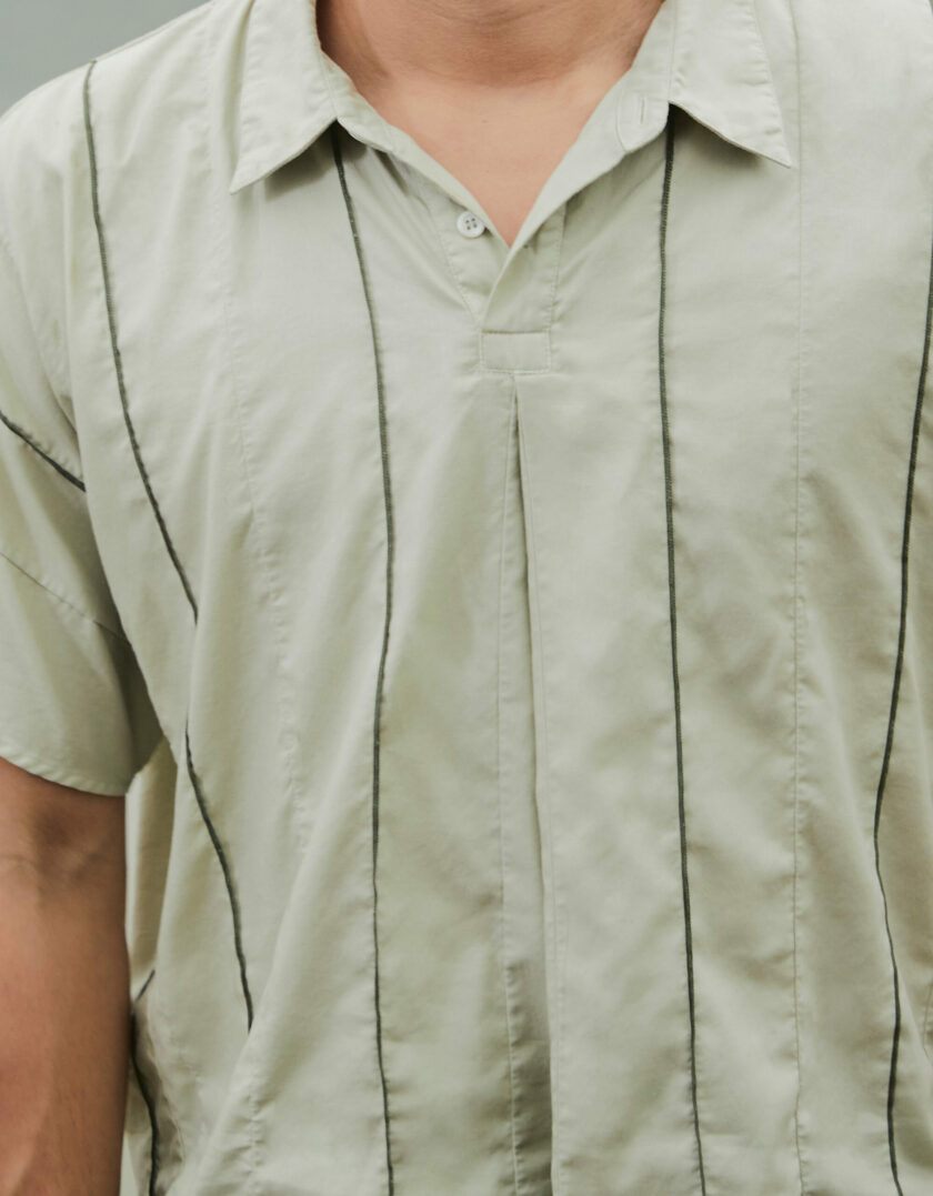 AW24 Switch Overlock Cotton Polo Shirt BL-9241005