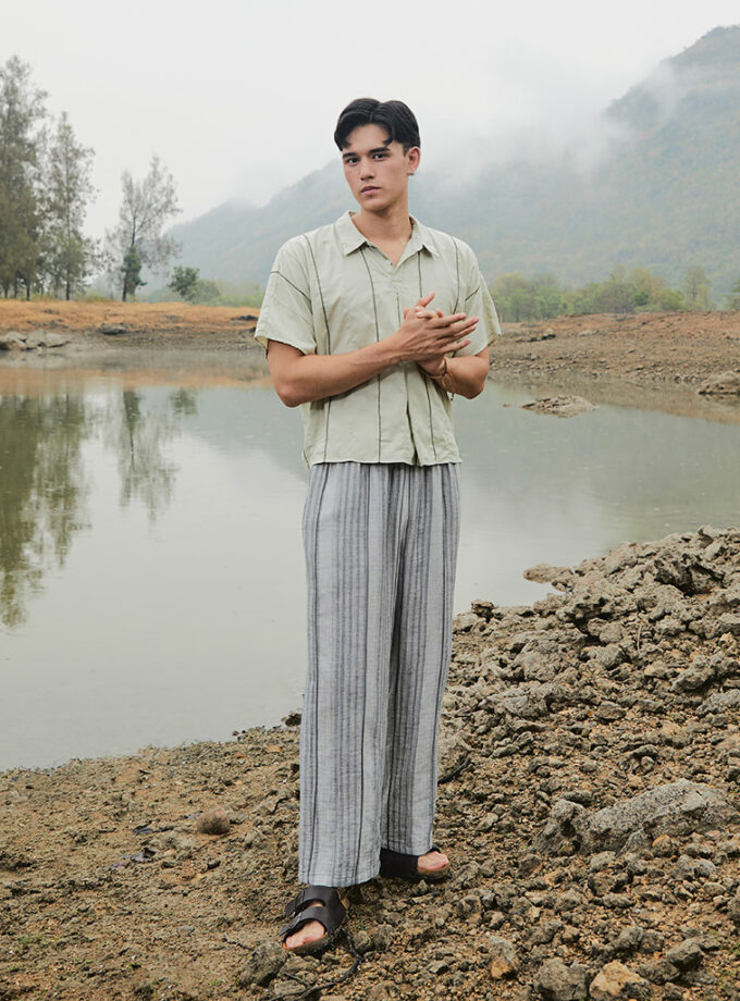 AW24 Switch Overlock Cotton Polo Shirt BL-9241005