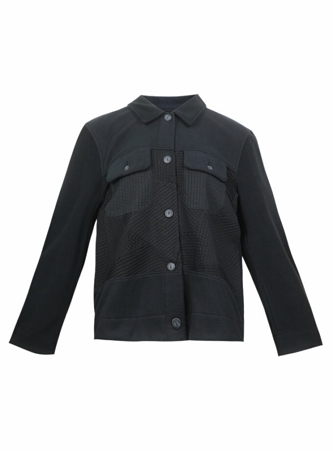 AW25 Mono Texture Panel Jacket JK-9250717