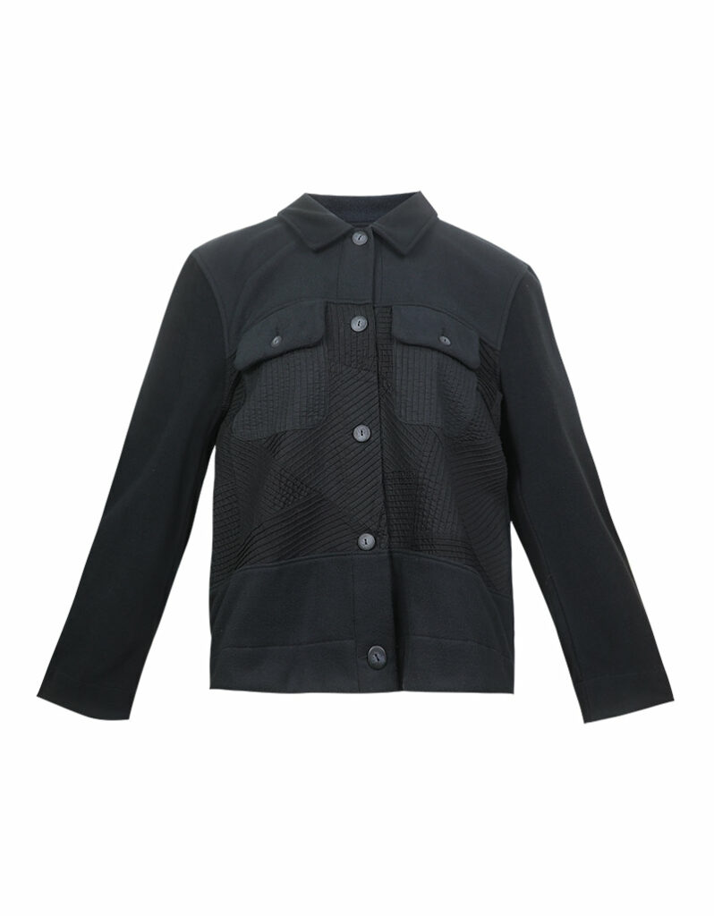 AW25 Mono Texture Panel Jacket JK-9250717