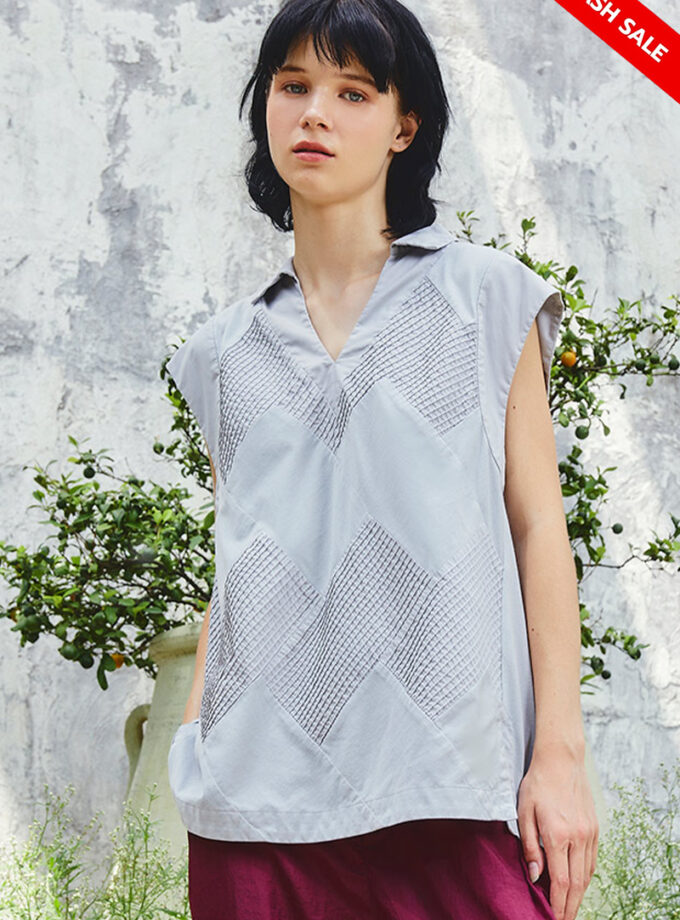 AW25 Mono Angle Patch Jersey Vest BL-9251002