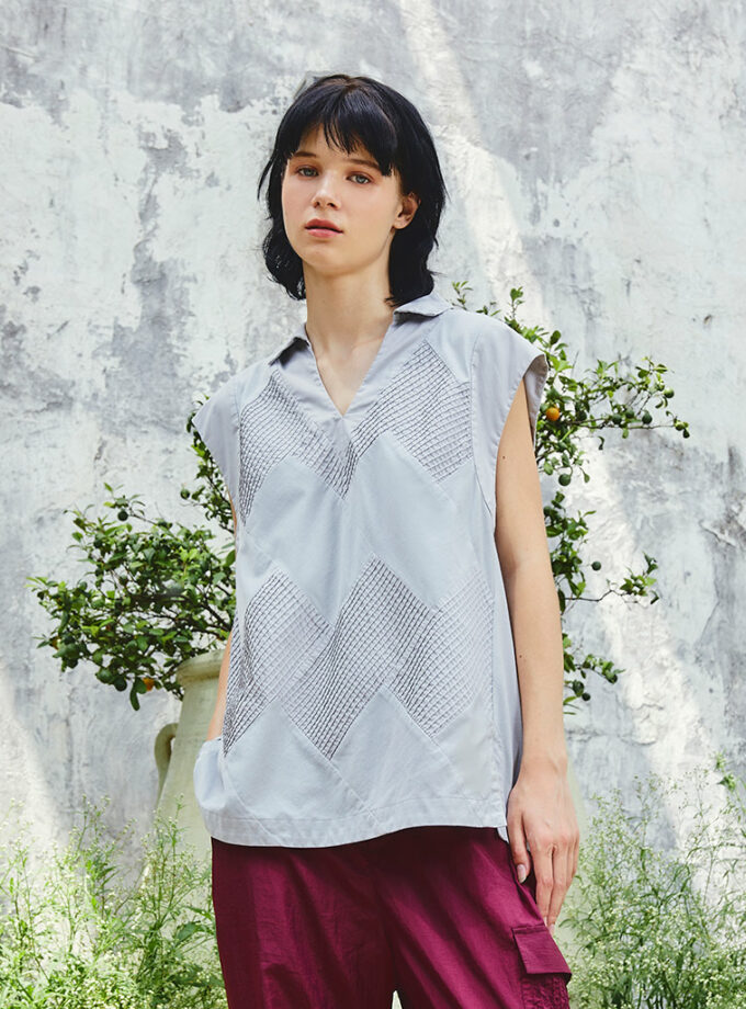 AW25 Mono Angle Patch Jersey Vest BL-9251002