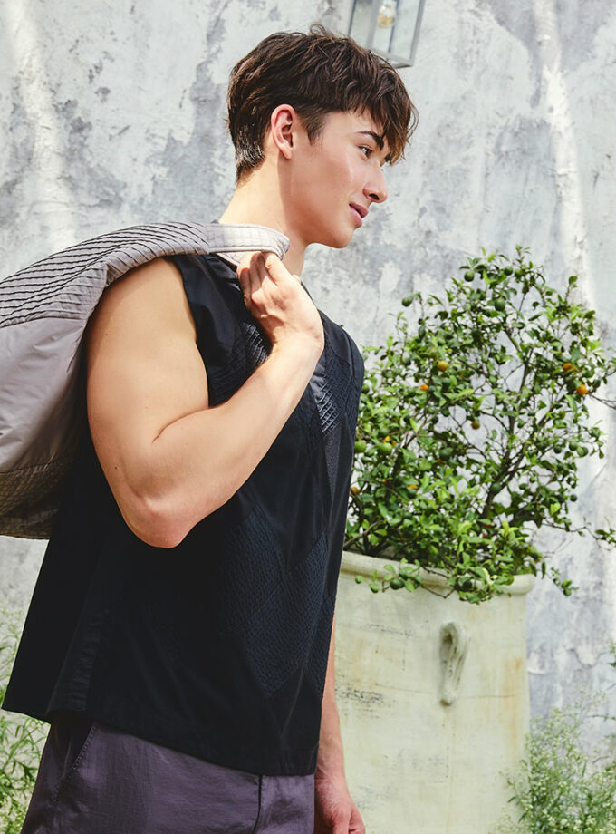 AW25 Mono Angle Patch Jersey Vest BL-9251002