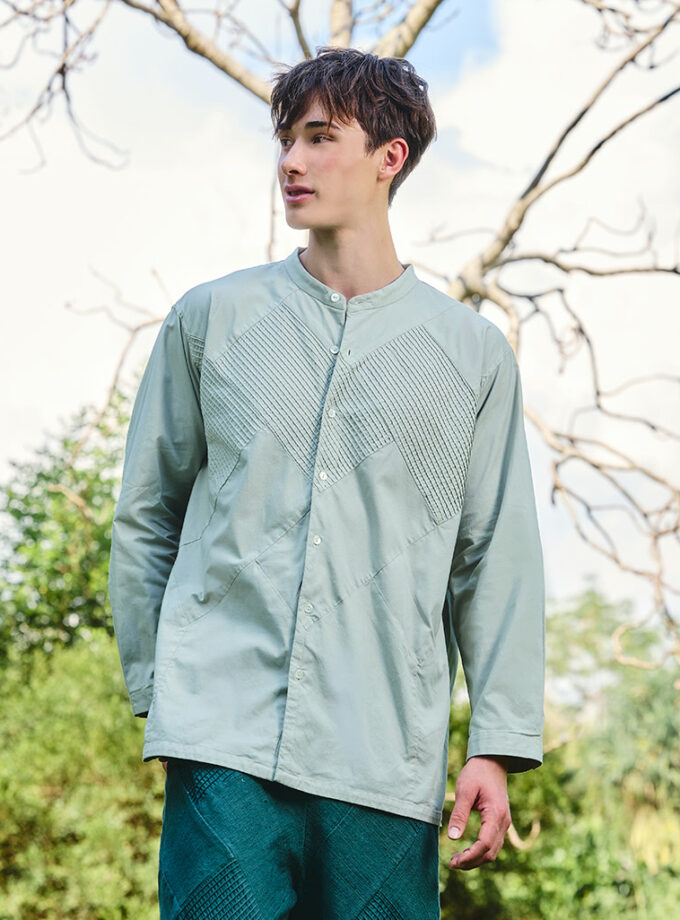 AW25 MonoPatch Mandarin Shirt BL-9251015