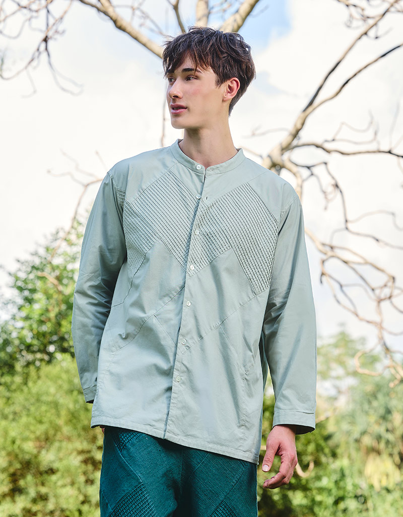 AW25 MonoPatch Mandarin Shirt BL-9251015