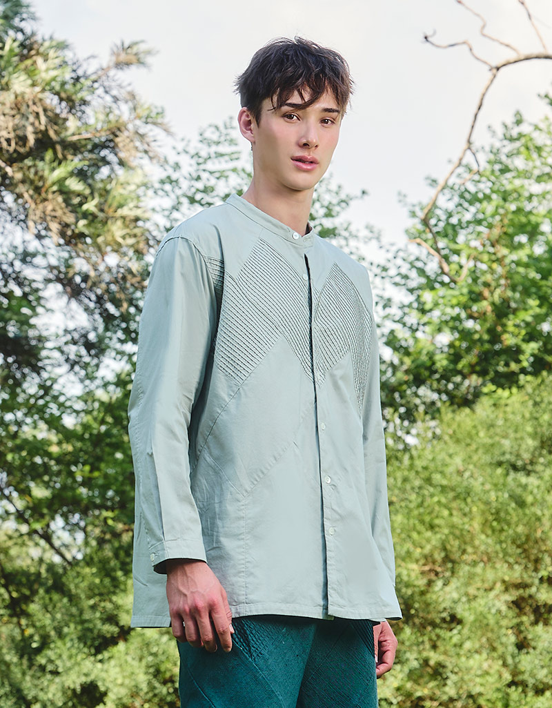 AW25 MonoPatch Mandarin Shirt BL-9251015 - Image 6