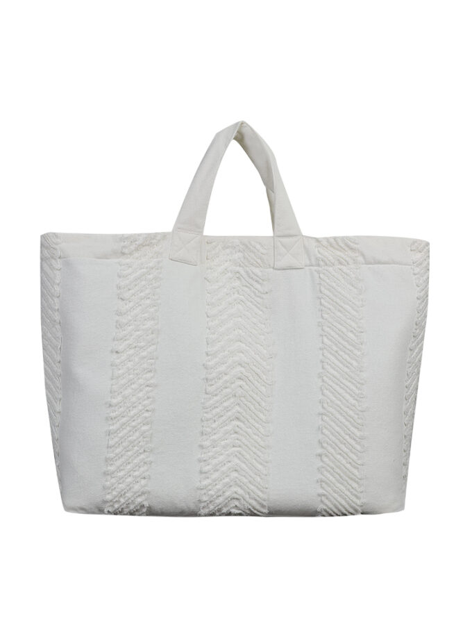 SS26 Slashed Tote Recycled Denim Bag BA-9260107