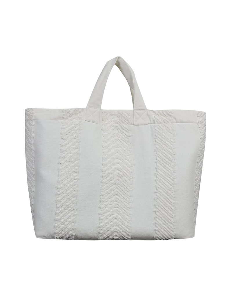 SS26 Slashed Tote Recycled Denim Bag BA-9260107 - Image 10