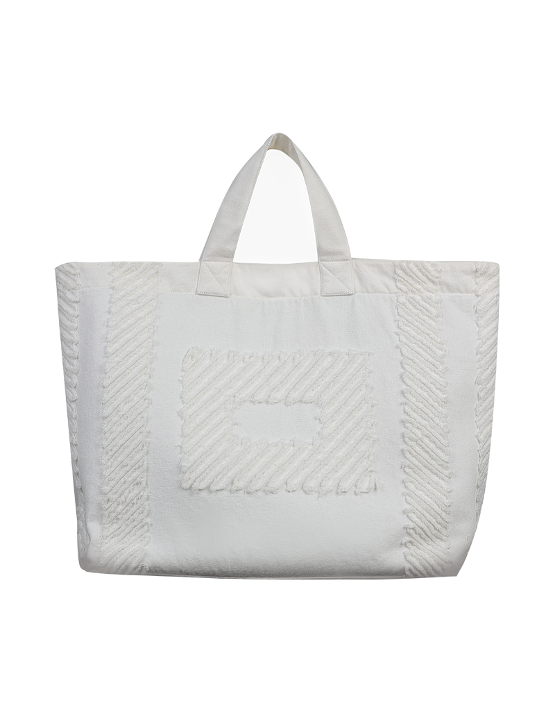 SS26 Slashed Tote Recycled Denim Bag BA-9260107 - Image 11