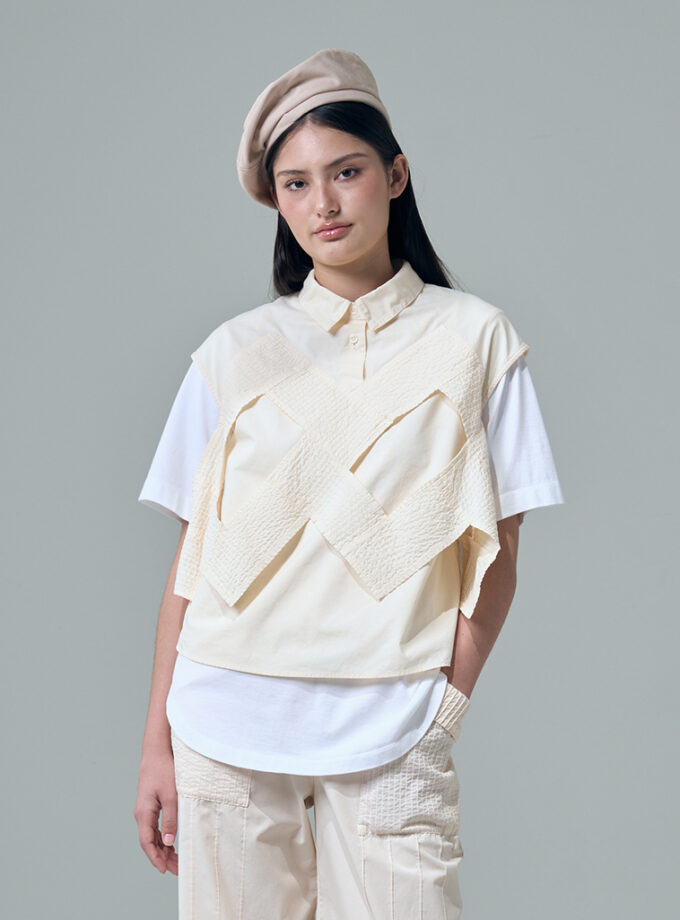 SS26 S40 ZANPU Essential Tee Blouse BL-9260120