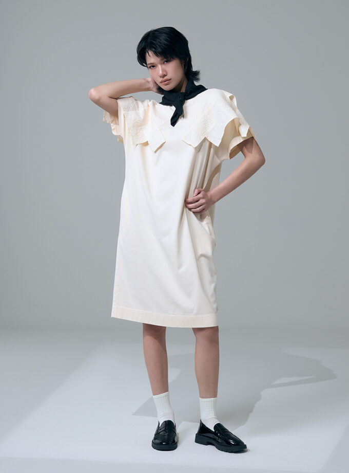 SS26 S40 Structured Layer Tunic Dress DS-9260203