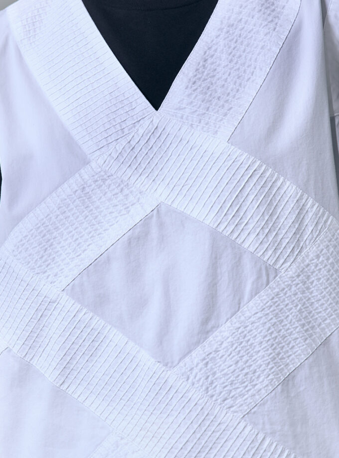 SS26 Modular Pintuck Sleeveless Top BL-9260503