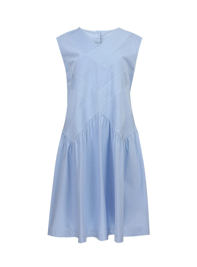 SS26 Modular Pintuck Sleeveless Dress DS-9260501