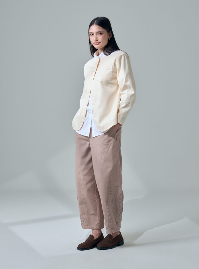 SS26 Wide Round Neck Jacket JK-9260506