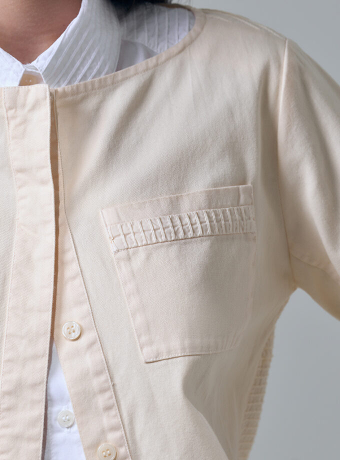 SS26 Wide Round Neck Jacket JK-9260506