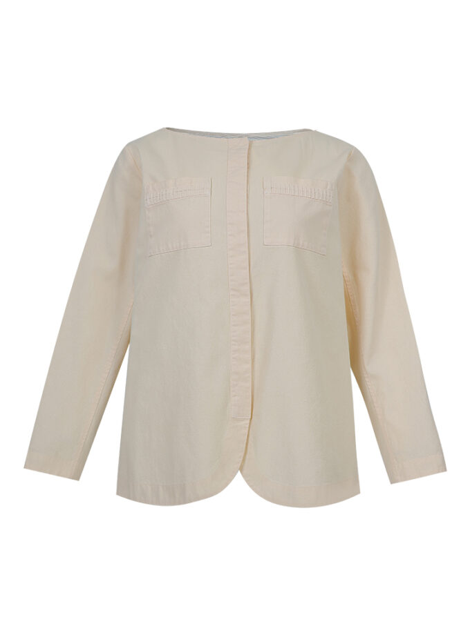 SS26 Wide Round Neck Jacket JK-9260506