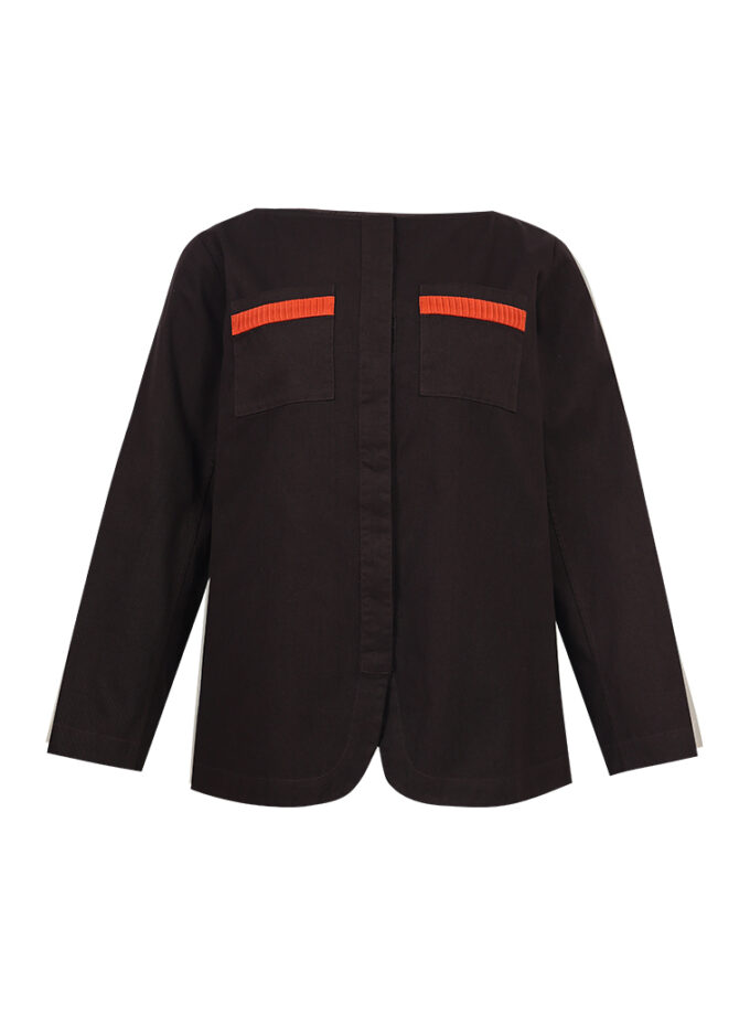 SS26 Wide Round Neck Jacket JK-9260506