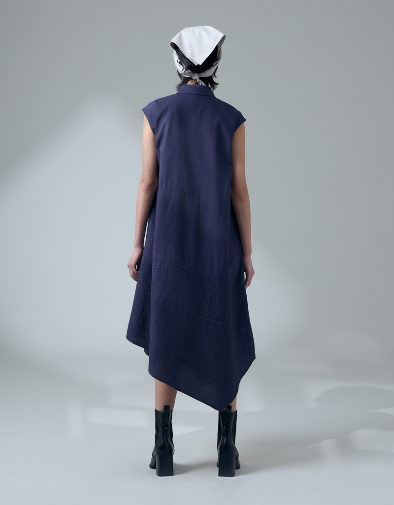 SS26 Shadow Line Sleeveless Shirt Dress DS-9260301 - Image 2