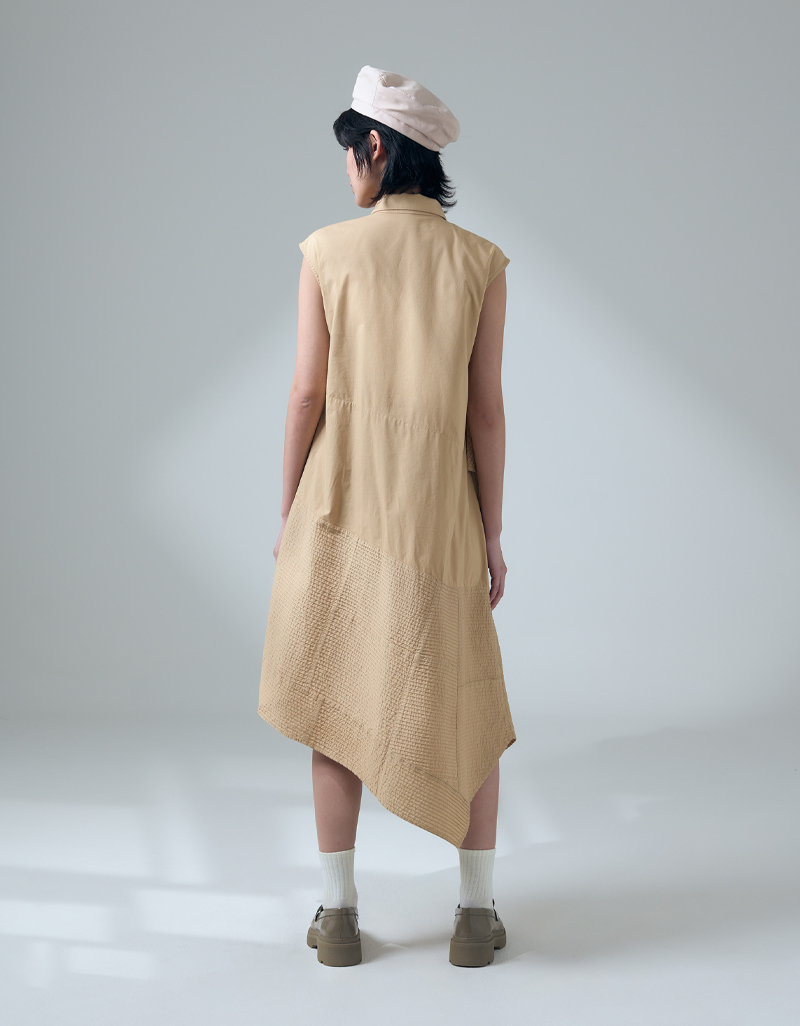 SS26 Shadow Line Sleeveless Shirt Dress DS-9260301 - Image 7