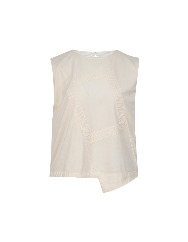 SS26 Angled Frame Sleeveless Tee Blouse BL-9260302 - Image 5