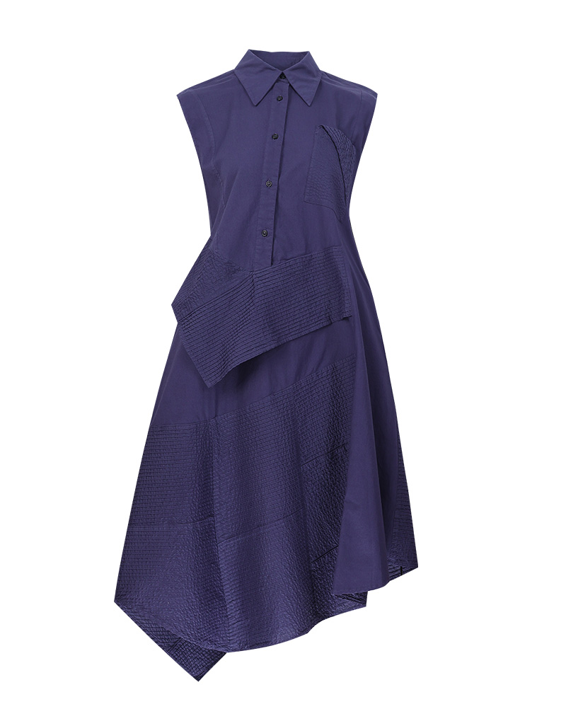 SS26 Shadow Line Sleeveless Shirt Dress DS-9260301 - Image 12