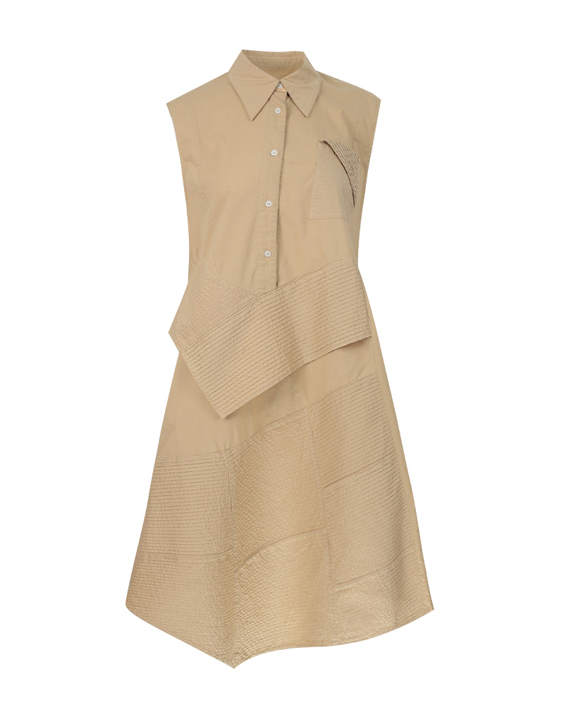 SS26 Shadow Line Sleeveless Shirt Dress DS-9260301 - Image 13