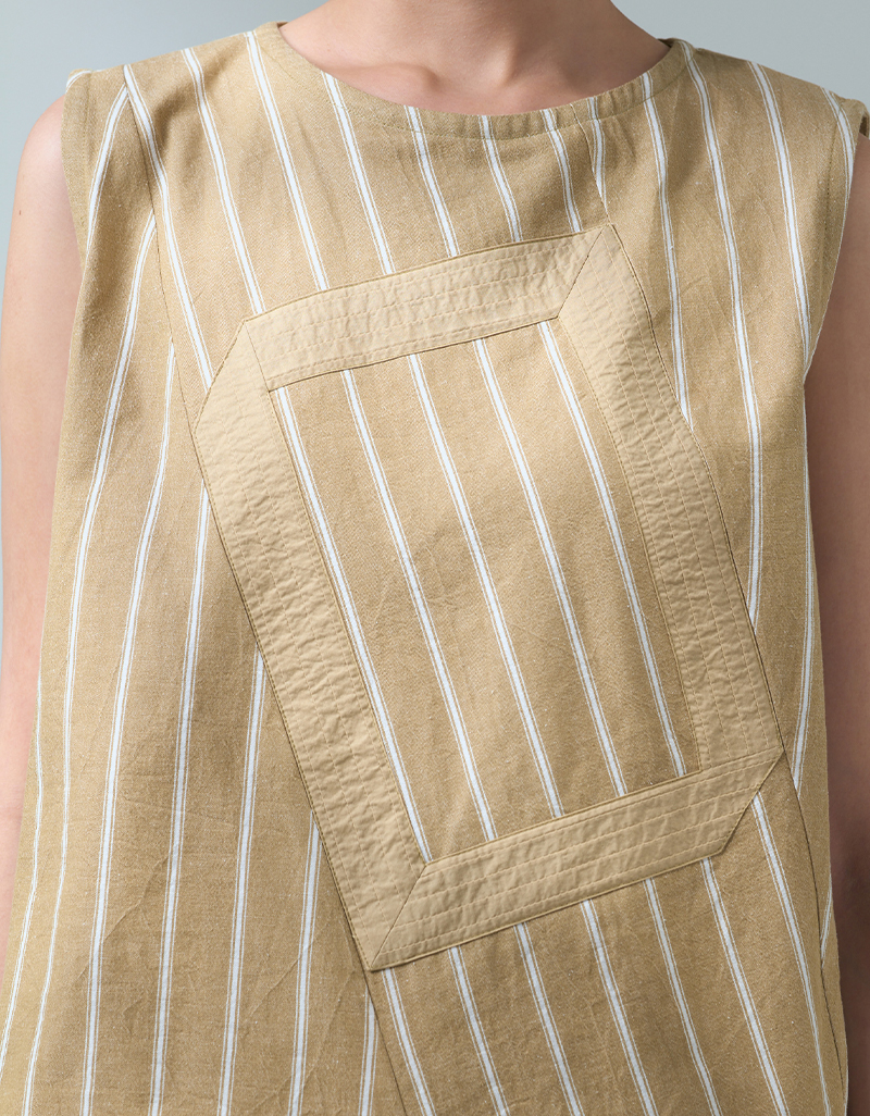 SS26 Shadow Frame Top Blouse BL-9260308