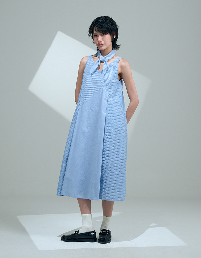 SS26 Light Frame Panel Dress DS-9260401