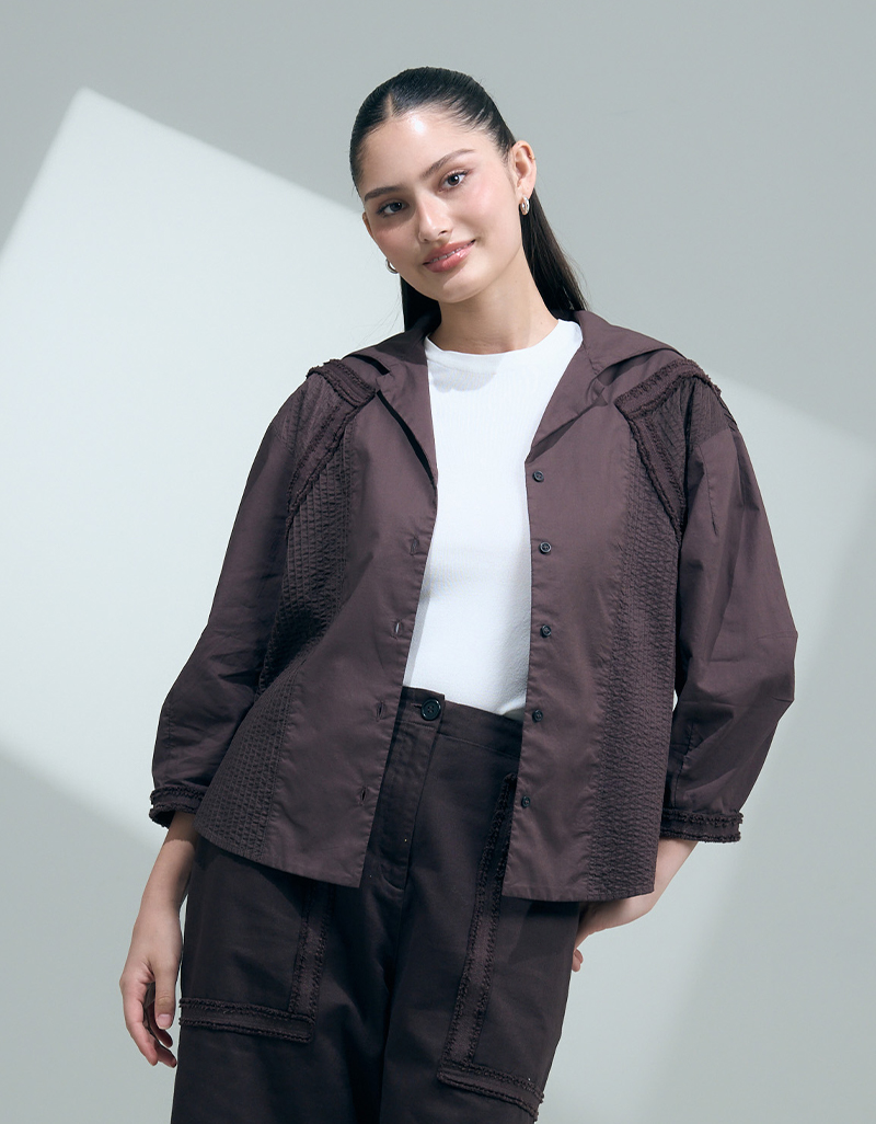SS26 Soft Sail Collar Overshirt JK-9260507